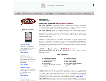 Tablet Screenshot of ampowersystems.net